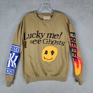 Four Cactus Sweatshirt‎ Mens XL Lucky Me! I See Ghost Long Sleeve Crew Neck